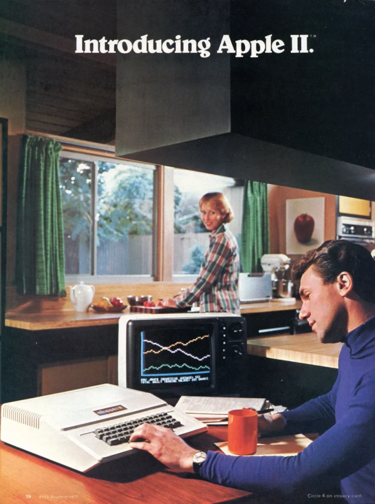 Реклама Apple II в журнале Byte, декабрь 1977 года, с. 16