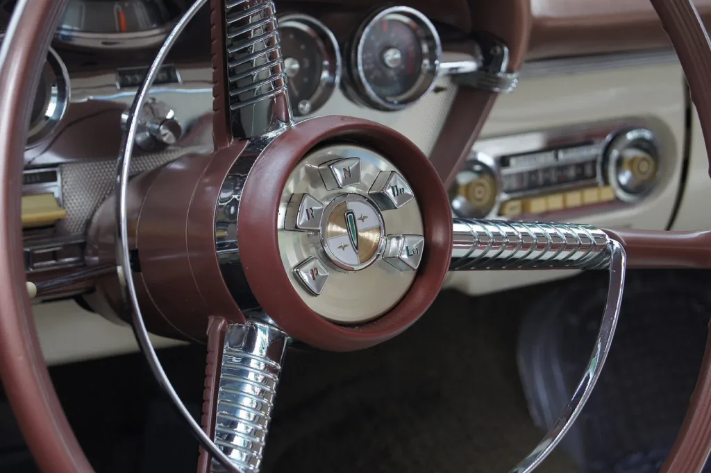Кнопки Teletouch крупным планом (Edsel Citation, 1958)