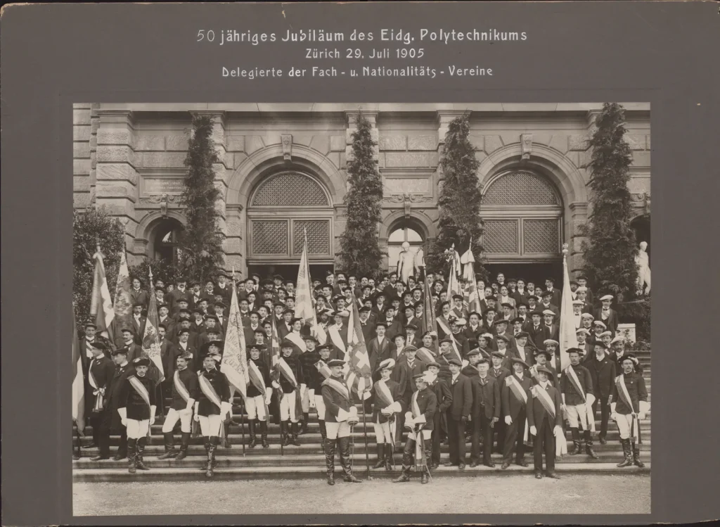 Делегаты на 50-летии Цюрихского политехникума, 29 июля 1905 года