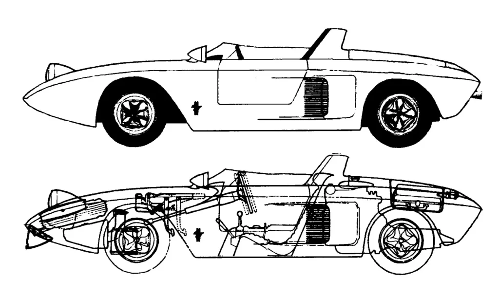Mustang I, рисунок