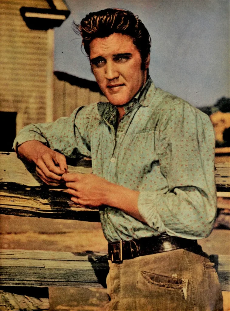 Элвис Пресли в фильме Love Me Tender, журнал TV Radio Mirror, январь 1957