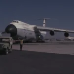 Война Судного дня: американский транспортный C-5A Galaxy на перроне аэропорта Лод, октябрь 1973 года