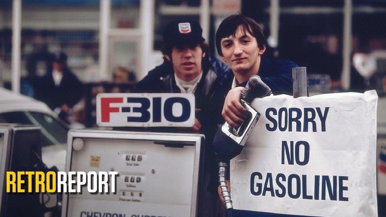 «Цена нефти: уроки энергетического кризиса 1970-х» — документальный выпуск с архивными кадрами очередей. Видео: Retro Report, YouTube.