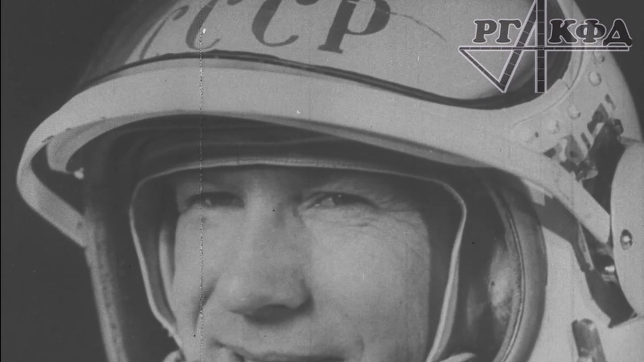 Киножурнал «Новости дня» № 12, 1965: старт «Восхода-2», Беляев и Леонов, телеизображение выхода в открытый космос и митинг на Красной площади