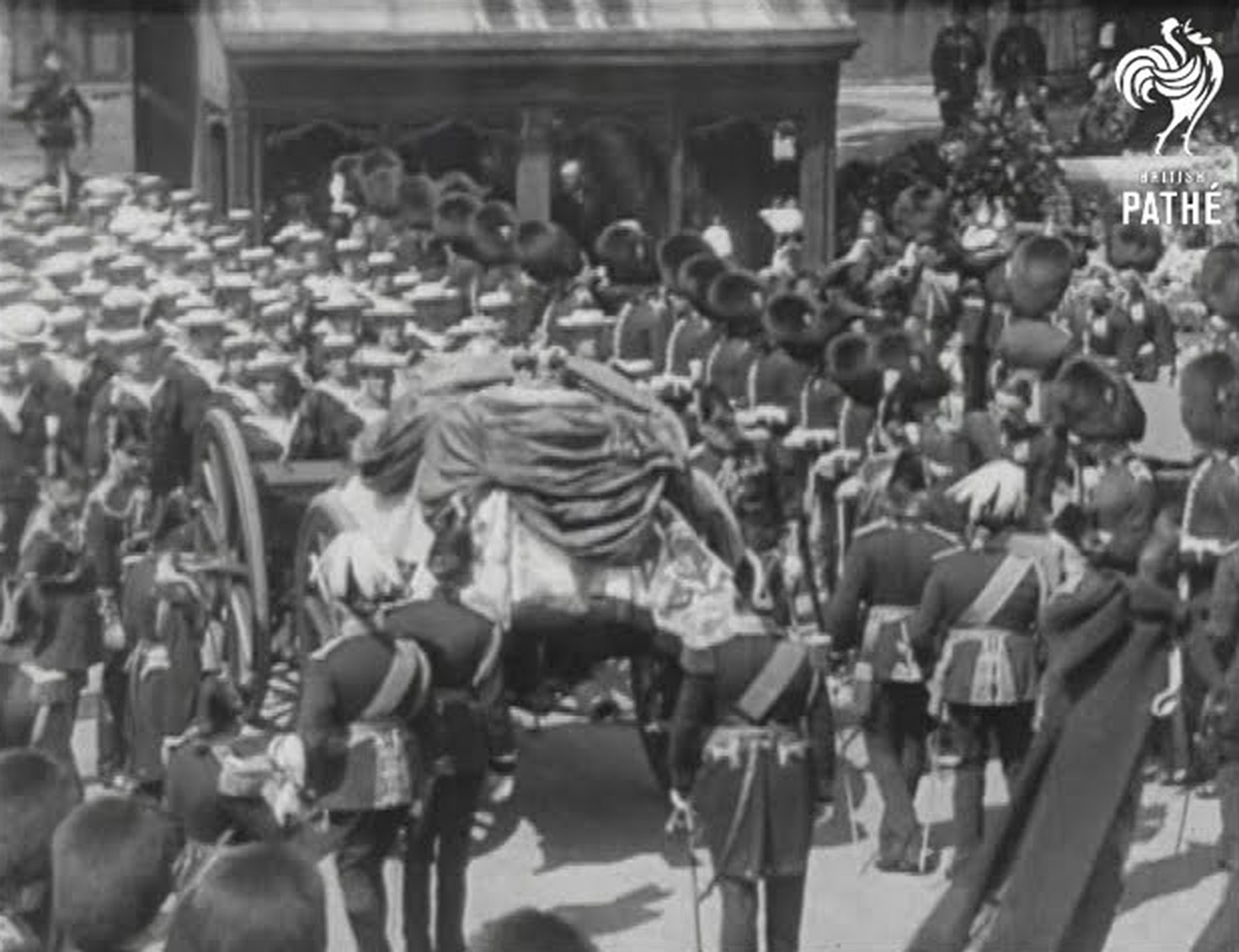 Похороны королевы Виктории, хроника British Pathé, 1901